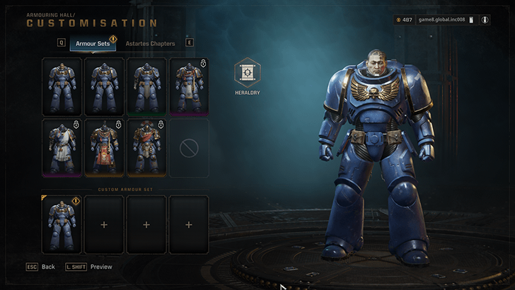 Space Marine 2 Edit Armor Menu