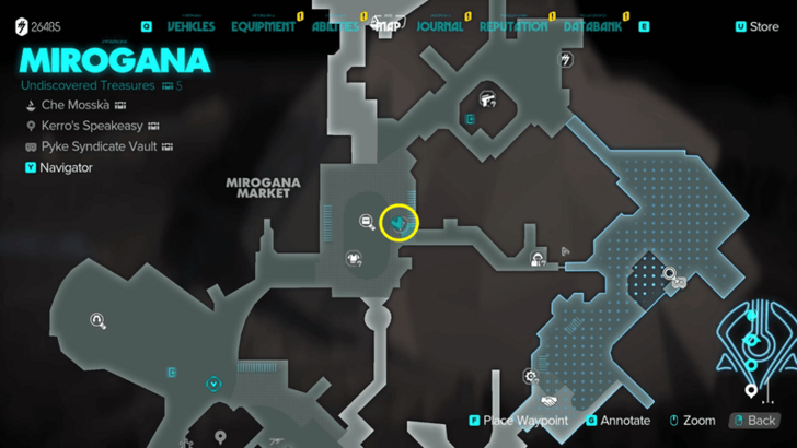 Star Wars Outlaws Vendor Extortion Map