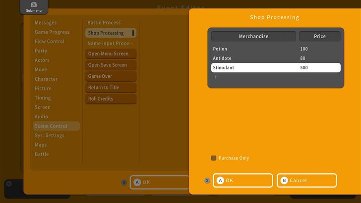 Shopping list - RPG MAKER WITH
