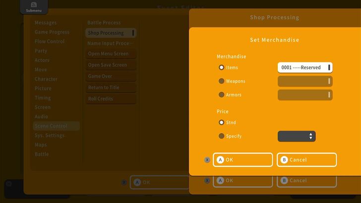 Choosing an Item for Sale - RPG MAKER WITH