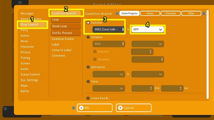 Conditional Branch How to - RPG MAKER WITH