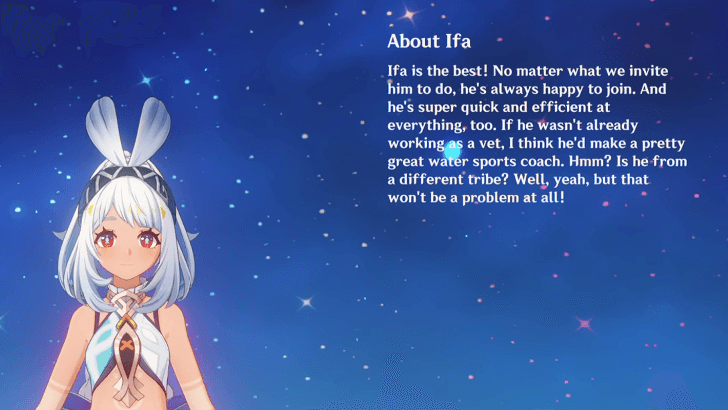 Genshin Impact Ifa Story and Profile - Vet in Natlan