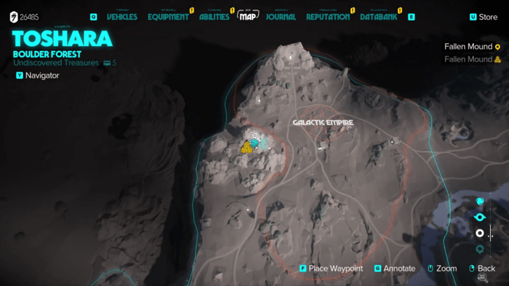 Overgrown Amber Stone Charm Map Location