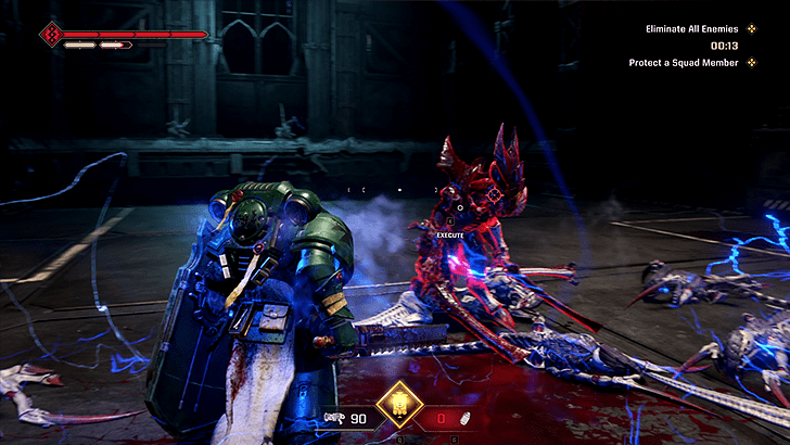 2 Parry, Gun Strike, and Execute the Tyranid Warrior