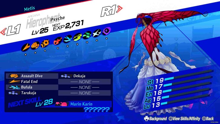 P3R Episode Aigis - Psyche Profile