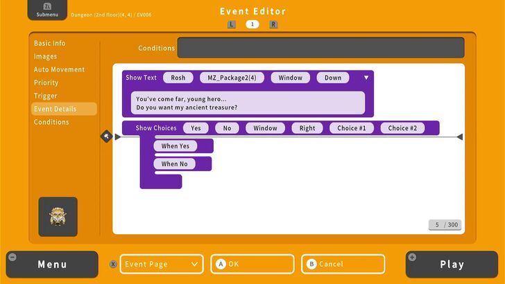Talking to Yes No NPC - RPG MAKER WITH