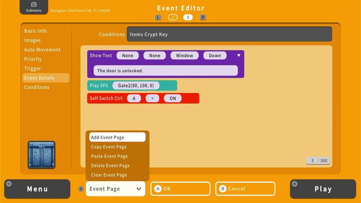 Key Conditions - RPG MAKER WITH