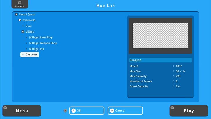 Dungeon Map Location - RPG MAKER WITH