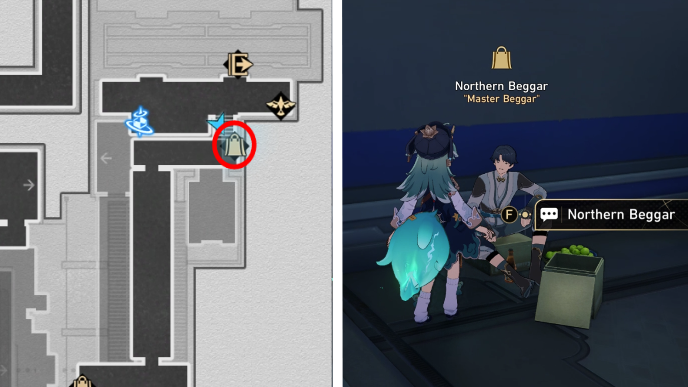 Honkai Star Rail - How to Get Sublime Object of Trade - Talk to Northern Beggar in the Skysplitter