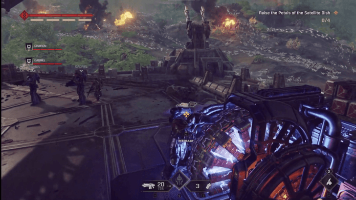 Skyfire Objective - Raise the Satellite Dish Petals