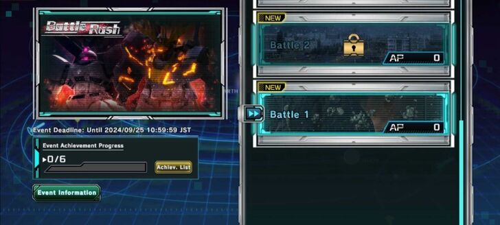 Update Battle Rush - Gundam UC Engage