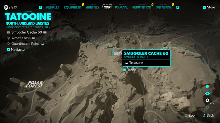 Star Wars Outlaws Smuggler Cache 60 Map