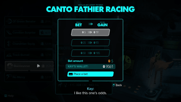 Canto Fathier Racing - Bets Increase With Game Progress