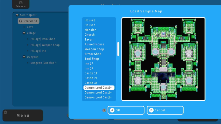 RPG MAKER WITH Sample Map