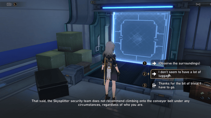 Honkai Star Rail - How to Get Dragon in Stealth - Investigate the Conveyor Belt