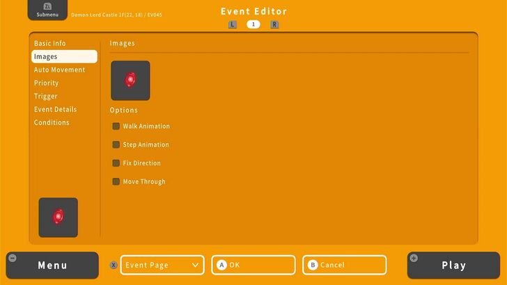 First Event page - RPG MAKER WITH