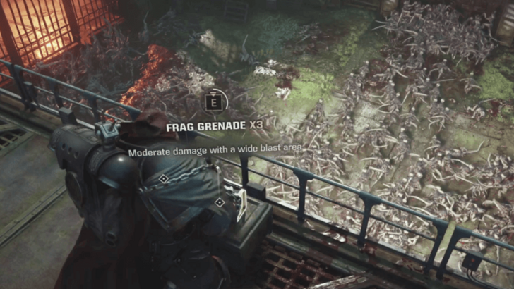 Throw Frag Grenades Down