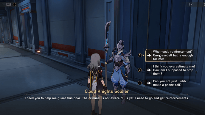 Honkai Star Rail - How to Get Seven Flowers on a Vine Achievement - Talk With Cloud Knights Soldier