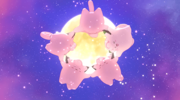 Good Sleep Day - Clefairy and Shiny Clefairy around the Harvest Moon.png