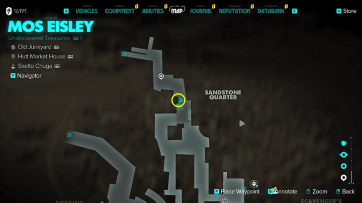 Star Wars Outlaws Crimson Dawn Mole Unlock Map