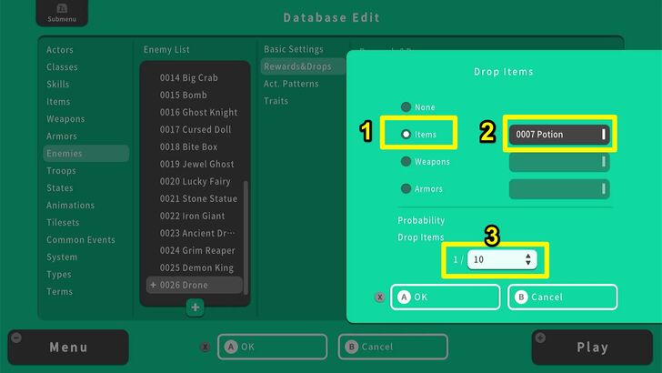 Item Drop Chance - RPG MAKER WITH