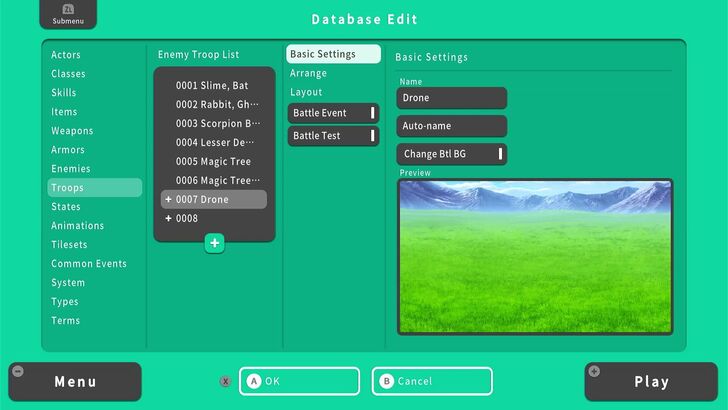 RPG MAKER WITH Name Troop