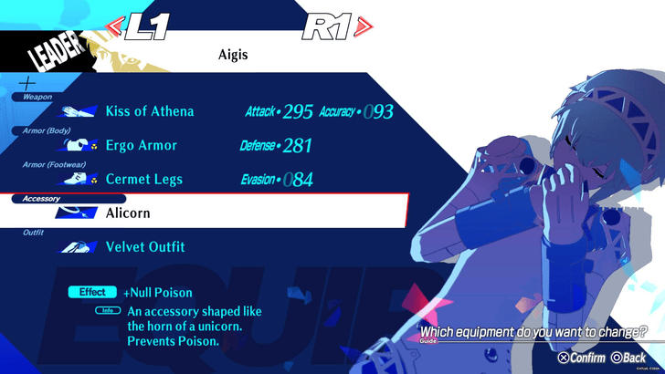 Persona 3 Reload Episode Aigis - Equip Alicorn
