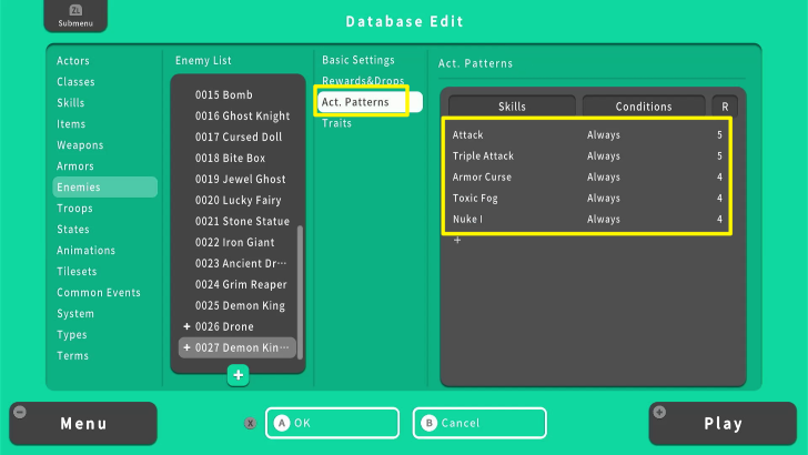 RPG MAKER WITH Action Patterns