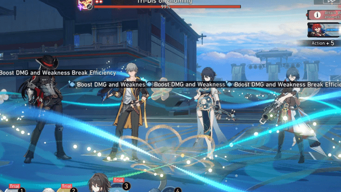 HSR - Tris-Dis of Zhuming Knockout Match - Inflict Weakness Breaks on Enemies