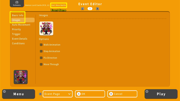 RPG MAKER WITH Basic Info