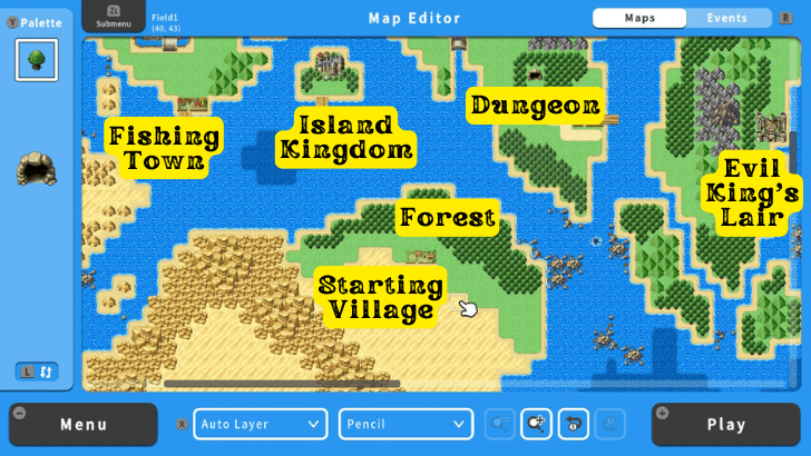 Map Layout - RPG MAKER WITH