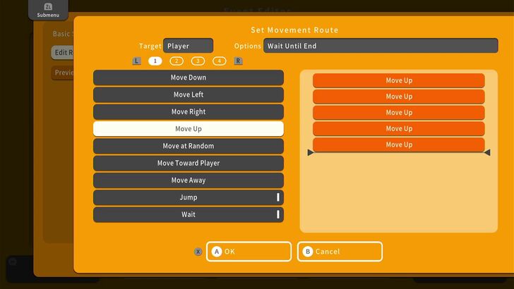 Route editing - RPG MAKER WITH