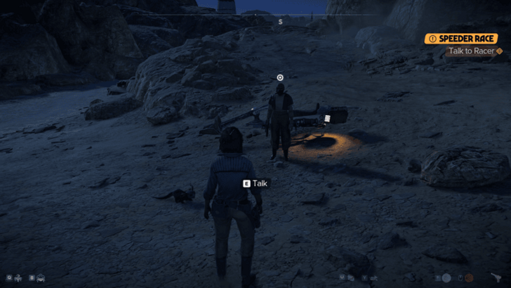 Star Wars Outlaws Speeder Race Desert Valley World