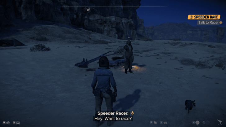 Star Wars Outlaws Speeder Race Desert Valley 2 World