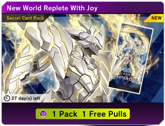 Master Duel - New World Replete With Joy 1 Free Pack