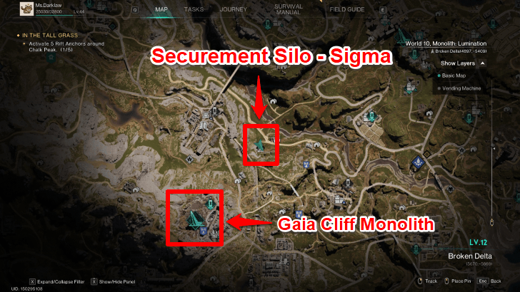 Once Human Sigma Silo Map