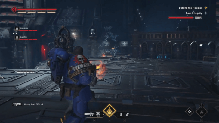 Warhammer 40k Space Marine 2 - Defend the Reactor