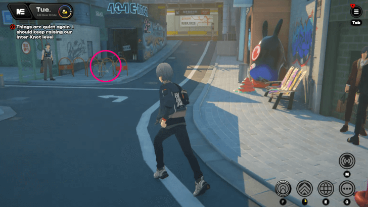 Bike on the Street Corner 6 - Location