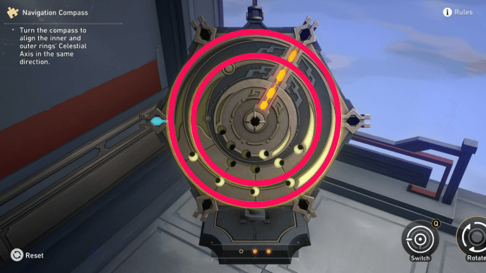 Honkai Star Rail - Skysplitter Navigation Compass Puzzle 1 - Step 2