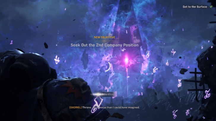 Warhammer 40k Space Marine 2 - Seek Out the 2nd Company Position