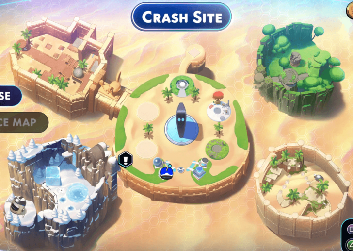 Astro Bot - Crash Site Map