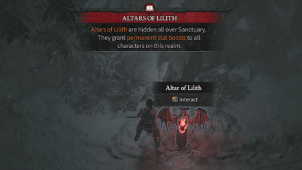 Diablo 4 - Altar of Lilith #1 Fractured Peaks Desolate Highlands Map