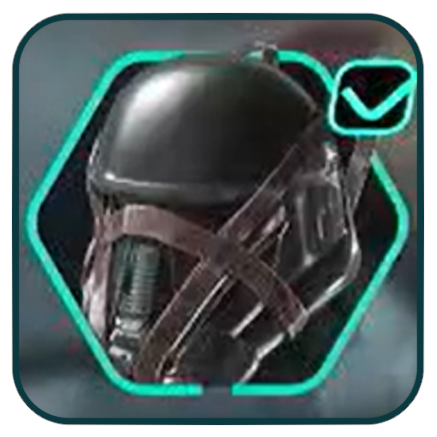 Star Wars Outlaws Death Trooper Helmet Trophy
