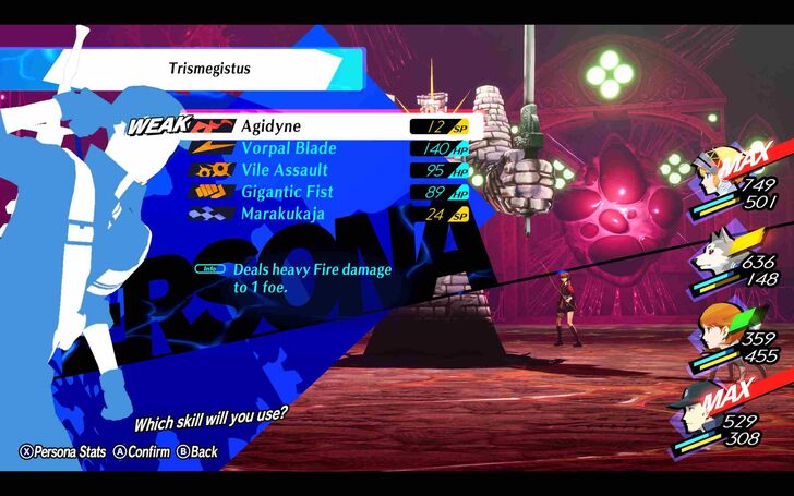 P3R Episode Aigis - Junpei Using Agidyne