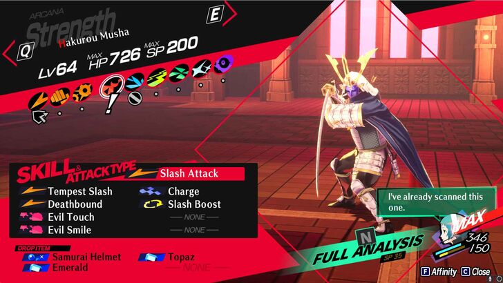 P3R Episode Aigis - Hakurou Musha Monad Boss