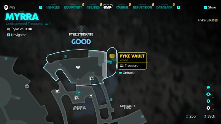Myrra Pyke Syndicate Vault Map Location