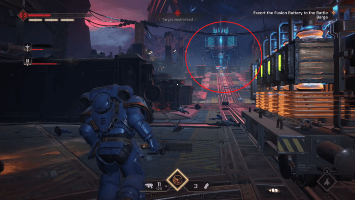 Space Marine 2 - Escort the Fusion Battery to the Battle Barge