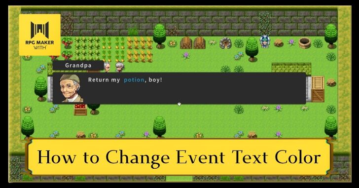 RPG MAKER WITH Top Banner Text Color