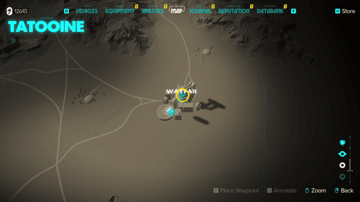 Star Wars Outlaws Wayfar Stash Keycard Map