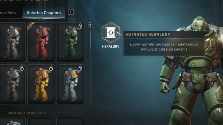 Warhammer 40k Space Marine 2 - Heraldry Menu